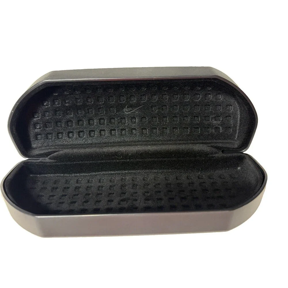 Nike Vision Black Hard Shell Eyeglasses Sunglasses Case Swoosh Logo New